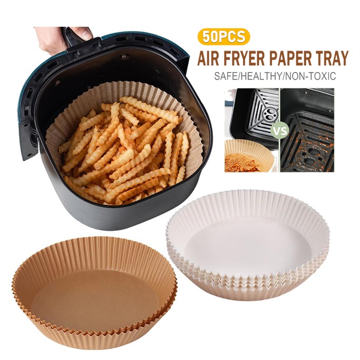 Buy Air Fryer Disposable Paper Liner,50pcs Air Fryer Liners Round Non